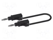 Test lead; 70VDC; 33VAC; banana plug 4mm,both sides; Len: 0.5m CAL TEST