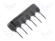 Resistor network: X; THT; 220Ω; ±2%; 0.125W; No.of resistors: 5 ROYALOHM