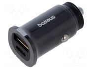 USB power supply; USB A socket,USB C socket; Sup.volt: 12÷24VDC BASEUS