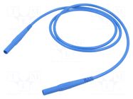 Test lead; 32A; banana plug 4mm,both sides; insulated; Len: 1m STÄUBLI