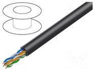 Wire; U/UTP; 4x2x23AWG; 6; for direct burial,outdoor; wire; Cu; PE DIGITUS