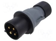 Connector: AC supply 3-phase; plug; male; PIN: 4; 32A; IP&S; IP44 AMPHENOL