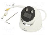 Camera: CCTV IP; Dim: Ø122x110.9mm; white-black; -40÷60°C; IP67 DAHUA