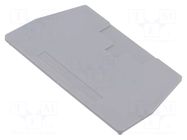 End plate; URTK; grey; polyamide PHOENIX CONTACT