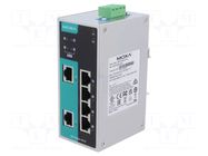 Switch Ethernet; unmanaged; Number of ports: 6; 12÷57VDC; EDS MOXA