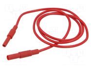 Test lead; 32A; banana socket 4mm,banana plug 4mm; insulated HIRSCHMANN T&M