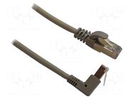 Patch cord; U/UTP; Cat: 5e; RJ45 plug,RJ45 down angled plug; Cu MCI