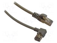 Patch cord; S/FTP; Cat: 7; RJ45 plug,RJ45 right angled plug; Cu MCI