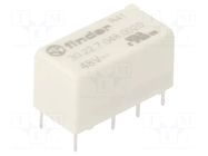 Relay: electromagnetic; DPDT; Ucoil: 48VDC; Icontacts max: 3A; PCB FINDER