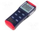 Meter: temperature; digital; LCD; ±0.1%; -200÷1370°C; Resol: 0.1°C AZ