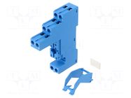 Socket; PIN: 8; 8A; 250VAC; for DIN rail mounting; screw terminals FINDER
