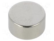 Magnet: permanent; neodymium; 13N; Ø: 8mm; H: 4mm ELESA+GANTER