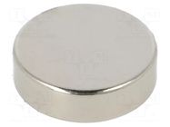 Magnet: permanent; neodymium; 30N; Ø: 14mm; H: 4mm ELESA+GANTER