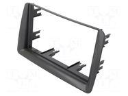 Radio frame; Fiat; 2 DIN; grey 4CARMEDIA