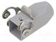 Enclosure for connectors: HDC; size 21.21; for cable; with latch ILME