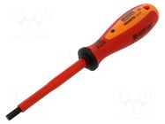 Screwdriver; insulated; hex key; HEX 6mm; Blade length: 100mm UNIOR