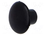 Stopper; H: 5.2mm; push-in; Flange dia: 9mm; black; 054044922003 ESSENTRA