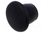 Stopper; H: 6.5mm; push-in; Flange dia: 11mm; black; 054070122003 ESSENTRA
