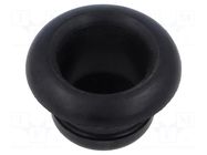 Grommet; Ømount.hole: 25mm; black; Panel thick: max.2.5mm LAPP