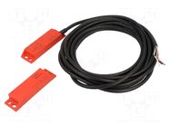 Safety switch: magnetic; HS7A-DMP; NC x2 + NO; IP67; plastic; 5m IDEC