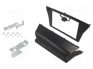 Radio frame; Citroën,Opel,Peugeot; 2 DIN; black PER.PIC.