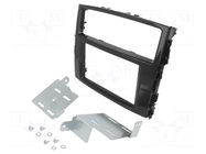 Radio frame; Mitsubishi; 2 DIN; black gloss PER.PIC.