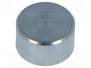 Magnet: permanent; samarium, cobalt; 11N; Ø: 8mm; H: 4.5mm; steel ELESA+GANTER
