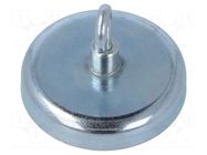 Magnet: permanent; hard ferrite; 180N; 47mm; with hook ELESA+GANTER