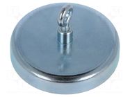 Magnet: permanent; hard ferrite; 280N; 57mm; with eyelet ELESA+GANTER