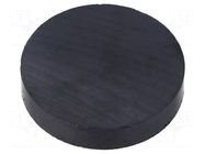 Magnet: permanent; hard ferrite; 11N; Ø: 30.5mm; H: 6mm ELESA+GANTER