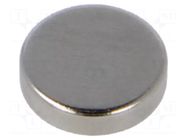 Magnet: permanent; neodymium; 7N; Ø: 8mm; H: 2mm ELESA+GANTER