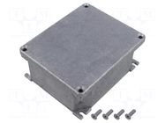 Enclosure: multipurpose; X: 115mm; Y: 140mm; Z: 61mm; aluminium ILME