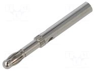 Connector: 4mm banana; plug; 19A,32A; nickel plated STÄUBLI