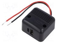 USB power supply; USB A plug,USB C plug; Sup.volt: 12÷24VDC PRO CAR