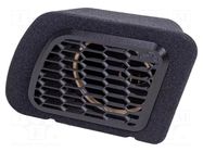 Car loudspeaker enclosure; MDF; black; 200mm; Grooving: 225mm BASSER