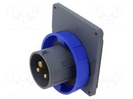 Connector: AC supply 3-phase; socket; male; PIN: 3; 16A; 250V; IP&S AMPHENOL