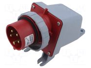 Connector: AC supply 3-phase; socket; male; 16A; 415V; IP&S; IP69K AMPHENOL