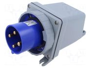 Connector: AC supply 3-phase; socket; male; PIN: 4; 63A; 250V; IP&S AMPHENOL