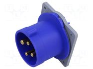 Connector: AC supply 3-phase; socket; male; IP&S; 32A; 250V; PIN: 4 AMPHENOL