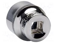 Socket; 6-angles,socket spanner; HEX 15mm; 3/8" IRIMO