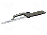 Mini saw frame; metal; Blade len: 250mm; 24teeth/inch; L: 330mm IRIMO