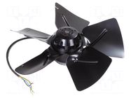 Fan: AC; axial; 230/400VAC; Ø298x109mm; 3130m3/h; 72dBA; ball; IP44 EBM-PAPST