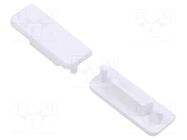 Cap for LED profiles; white; 20pcs; ABS; GEN2; SURFACE14 TOPMET