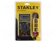 Digital multimeter; LCD; 3,5 digit (1999); 2-3x/s; VAC: 200V,300V STANLEY