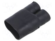 Cable breakout; glueless; 20/9mm; black; -75÷150°C; RAYCHEM; Y TE Connectivity
