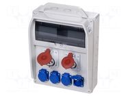 Electric switchboard; IP44; wall mount; ABS; Thread: PG21 PAWBOL