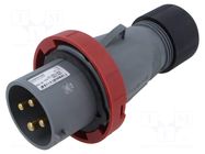 Connector: AC supply 3-phase; plug; male; PIN: 4; 32A; 440V; IP&S AMPHENOL