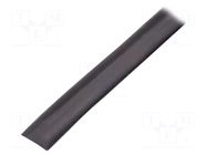 Heat shrink sleeve; glued; 4: 1; 16mm; black; polyolefine; reel CYG/KTG
