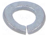 Washer; spring; M2,5; D=5.1mm; h=0.9mm; steel; Plating: zinc; BN 769 BOSSARD