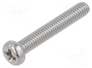 Screw; M2.5x16; 0.45; Head: cheese head; Phillips; PH1; ISO 7048 BOSSARD